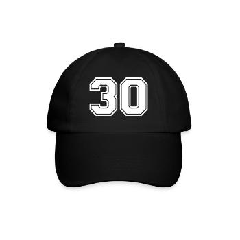 30 - Baseball Cap - black/black - Front