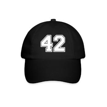 42 - Baseball Cap - black/black - Front