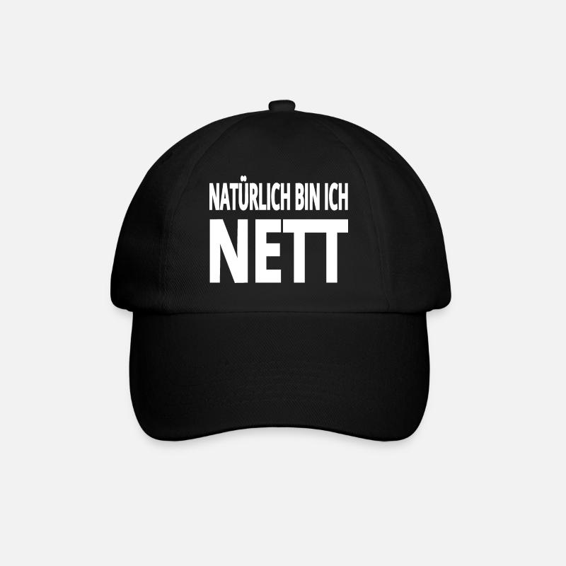 Nett - Baseballkappe - Schwarz/Schwarz