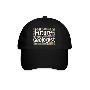 Career as a Future Geologist - Baseball Cap - black/black - Front