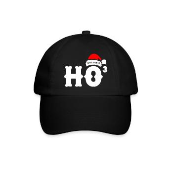 HoHoHo Christmas - Baseball Cap - black/black - Front