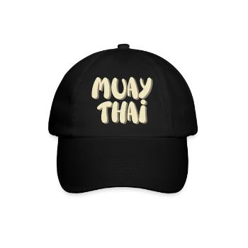 Muay Thai - Baseballkappe - Schwarz/Schwarz - Vorne