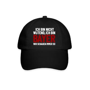 I'm not angry - I'm Bavarian - Baseball Cap - black/black - Front