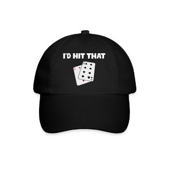 J’aurais frappé ce Casino Gambling Funny Player - Casquette classique - noir/noir - Devant