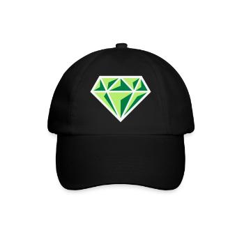 Diamant (pierre précieuse symbole brillant / NEG Gre 3C) - Casquette classique - noir/noir - Devant