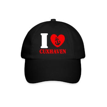 North Sea Holiday I LOVE CUXHAVEN Lustig - Baseball Cap - black/black - Front