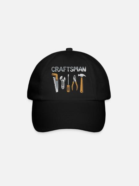 Craftsman Werkzeuge Handwerker Design - Baseballkappe - Schwarz/Schwarz