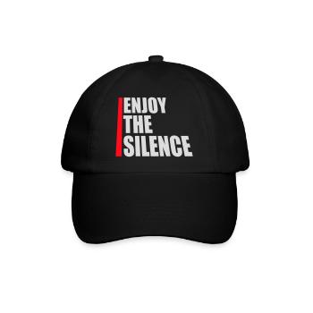 Enjoy The Silence Saying Calm Silence Introvert - Baseball Cap - black/black - Front