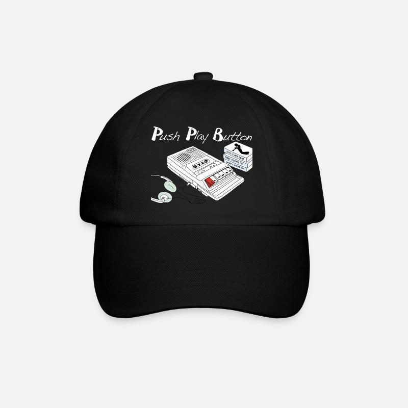 Thème musical vintage - Casquette classique - noir/noir