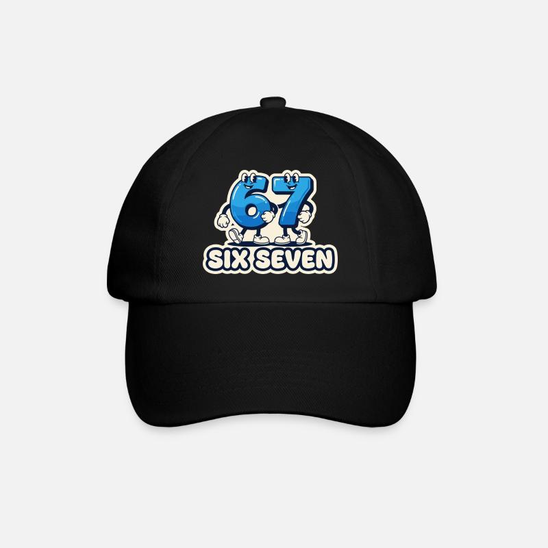 67 Meme Shirt – Six Seven Memes - Baseball Cap - black/black