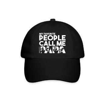 Silhouette d’ouvrier de ligne électrique Papa Line - Casquette classique - noir/noir - Devant