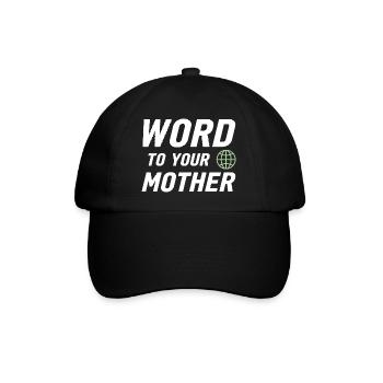 Parole à votre mère : Rétro Urban Global Design - Casquette classique - noir/noir - Devant