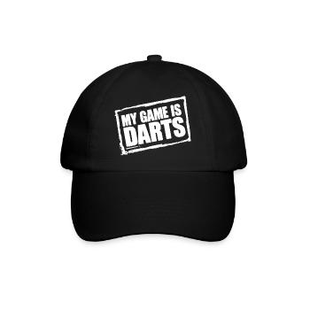 Sweat à capuche et t-shirt amusants de fléchettes pour les vrais fans de fléchettes - Casquette classique - noir/noir - Devant