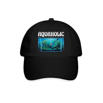 Aquarium Aquaholic Fish Tank Lover - Baseball Cap - black/black - Front