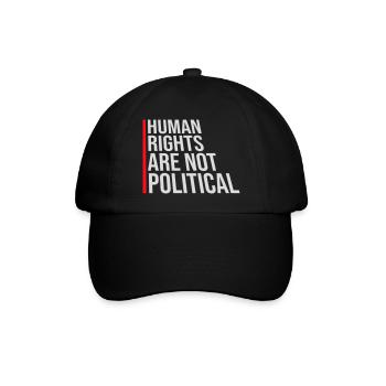 Les droits de l’homme ne sont pas politiques Logo Menschenrechte - Casquette classique - noir/noir - Devant
