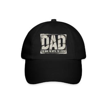 Dad The Man The Myth The Legend Shirt - Baseball Cap - black/black - Front