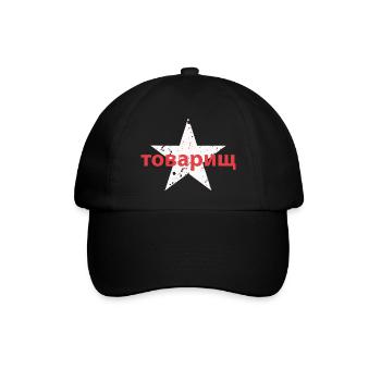 товарищ - Baseballkappe - Schwarz/Schwarz - Vorne