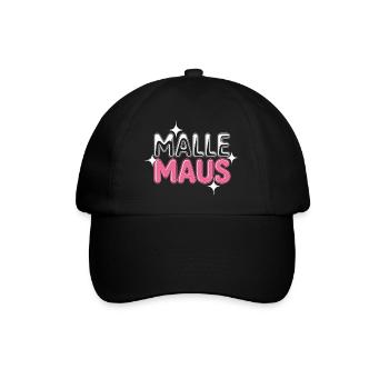 Mallemaus JGA Frauen Mallorca Fan Party Malle Maus - Baseballkappe - Schwarz/Schwarz - Vorne