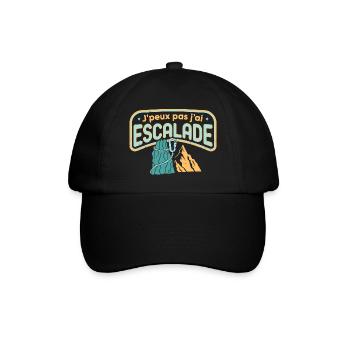 J'peux pas j'ai Escalade - Casquette classique - noir/noir - Devant