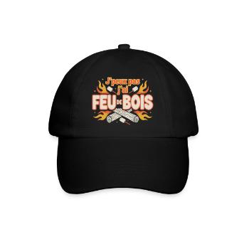 Jpeux pas feu de bois camping - Casquette classique - noir/noir - Devant