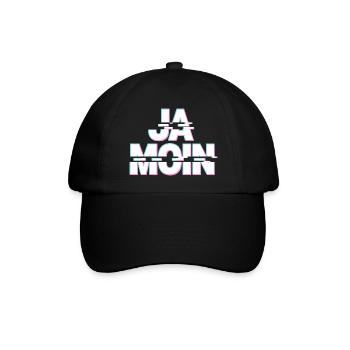 Ja Moin Norddeutschland Hamburg Gamer Meme Moin - Baseball Cap - black/black - Front