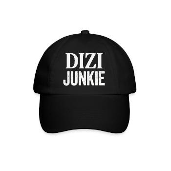 DIZI Junkie Türkisch Türke Türkei Sprüche - Baseballkappe - Schwarz/Schwarz - Vorne