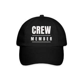 Crew Member Bold Team Staff Event Festival Group - Baseball Cap - black/black - Front