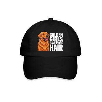 Golden Girls Have More Hair Golden Retriever - Casquette classique - noir/noir - Devant