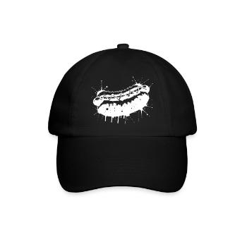 Hot Dog Ink Splash & Splash White - Baseballkappe - Schwarz/Schwarz - Vorne