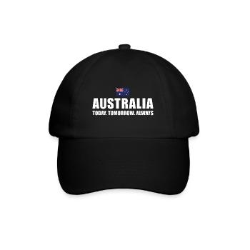 Australia Today Tomorrow Always Australia Rugby - Baseball Cap - black/black - Front
