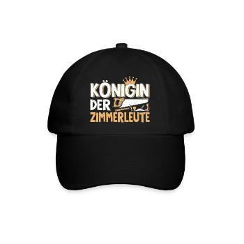 Zimmerer Zimmermann Zimmerei Zimmerin - Baseballkappe - Schwarz/Schwarz - Vorne