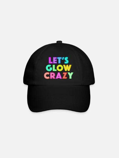 Let's Glow Crazy - Baseball Cap - black/black