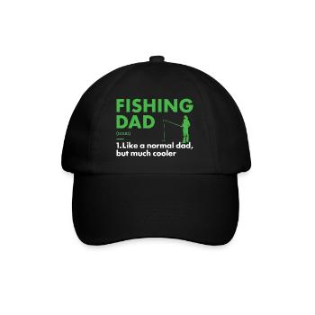 Fisher Dad Définition Pêche - Casquette classique - noir/noir - Devant