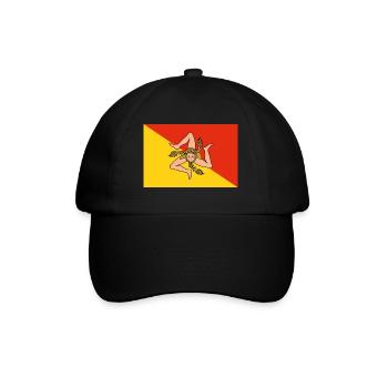 Sicile Drapeau Italie Palermo Trinacria Italia - Casquette classique - noir/noir - Devant