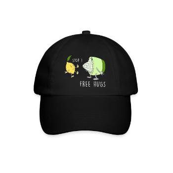 Citron Humour idée cadeau drôle Vegan, végétarien - Casquette classique - noir/noir - Devant