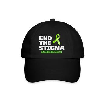 Sensibilisation à la santé mentale - Casquette classique - noir/noir - Devant