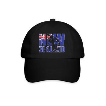 New Zealand Rugby - Baseballkappe - Schwarz/Schwarz - Vorne