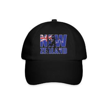 New Zealand Rugby - Baseballkappe - Schwarz/Schwarz - Vorne