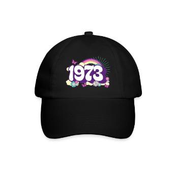 Retro 1973 Fête Anniversaire Femme 50 Ans - Casquette classique - noir/noir - Devant