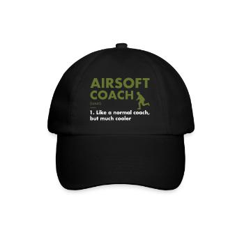 Sport Coach Definition Airsoft - Baseball Cap - black/black - Front