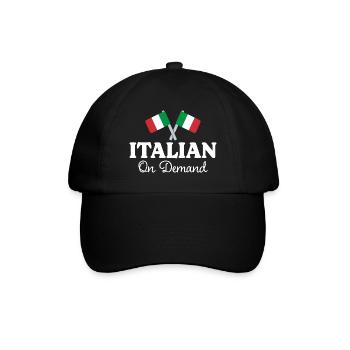 Traducteur Italien Interprète Italien - Casquette classique - noir/noir - Devant