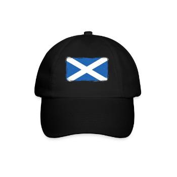 Drapeau de l'Écosse Vintage Holiday Alba Distressed GB - Casquette classique - noir/noir - Devant