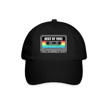 Birthday Best Of 1992 Vintage Vintage 1992 - Baseball Cap - black/black - Front