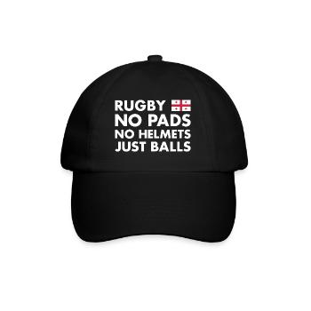 Rugby Pas de pads pas de casques juste des ballons Rugby - Casquette classique - noir/noir - Devant