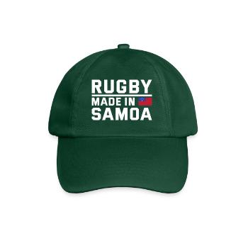 Rugby fabriqué à partir de Samoa Rugby - Casquette classique - vert bouteille - Devant