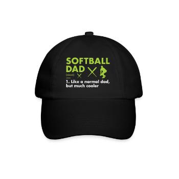 Sport Dad Définition Softball - Casquette classique - noir/noir - Devant
