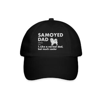 Samoyed Dad Definition - Baseball Cap - black/black - Front