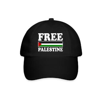 Free palestine - Casquette classique - noir/noir - Devant