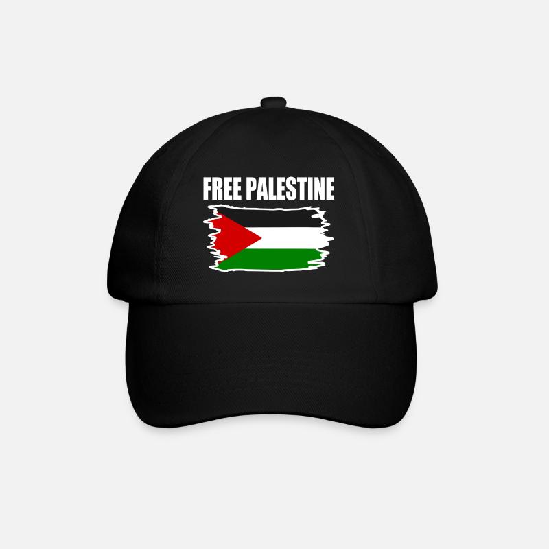 Free palestine - Casquette classique - noir/noir
