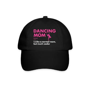 Dancer Mom Definition Dancing - Baseballkappe - Schwarz/Schwarz - Vorne